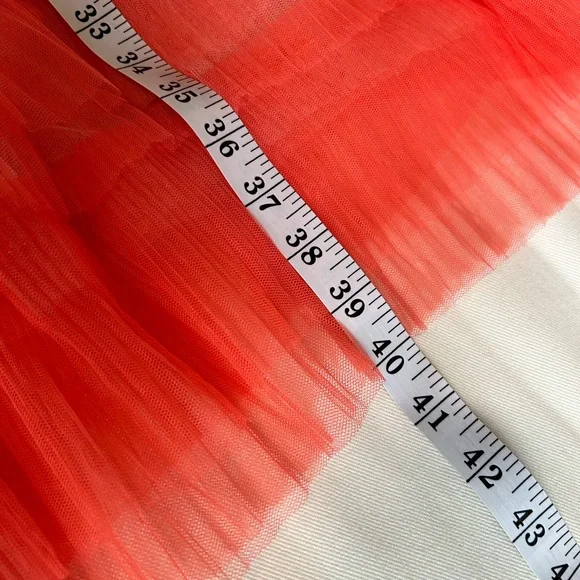 Ombré pink full length tulle skirt. - Picture 8 of 9